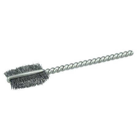 Weiler 3/8" Power Tube Brush, .005" Steel Wire Fill, 9/16" Brush Length 21023